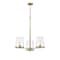 Z-Lite Callista 3 Light Chandelier, Rubbed Brass & Clear 3032-3RB - alternate 6